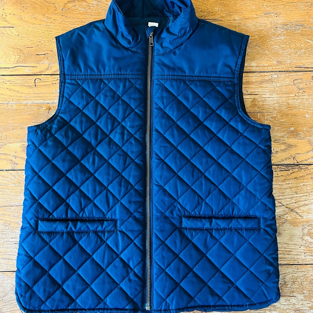 J.Crew Crewcuts Quilted Navy Vest